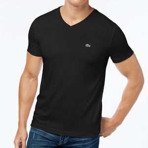 WHITE Mens V neck t-shirt XL size